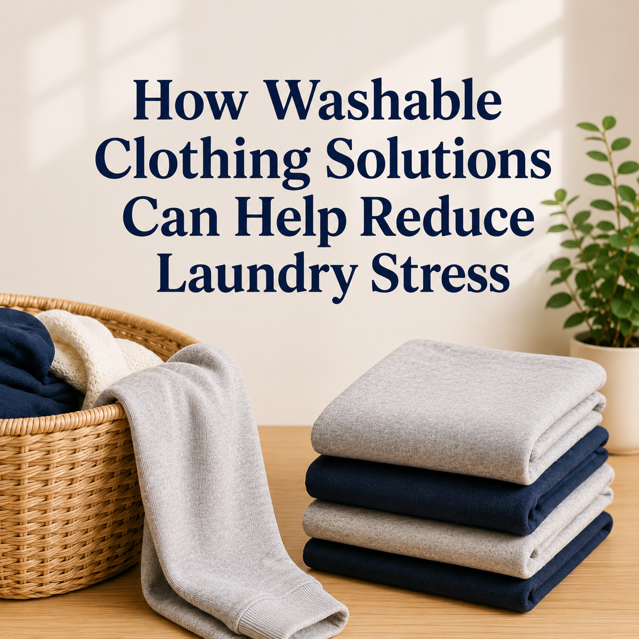 How Washable Clothing Solutions Can Help Reduce Laundry Stress