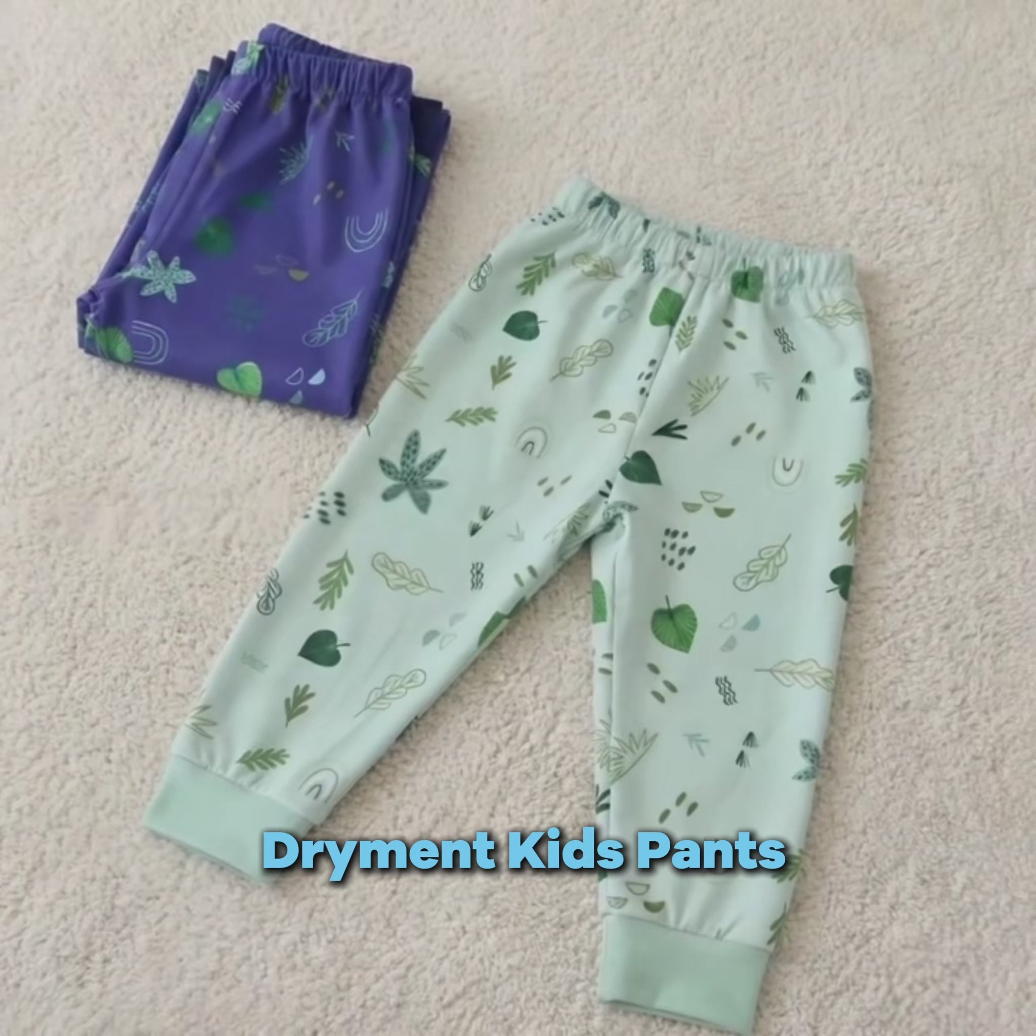 Dryment Kids Absorbent Pants - 2 Pack (Blue & Green)